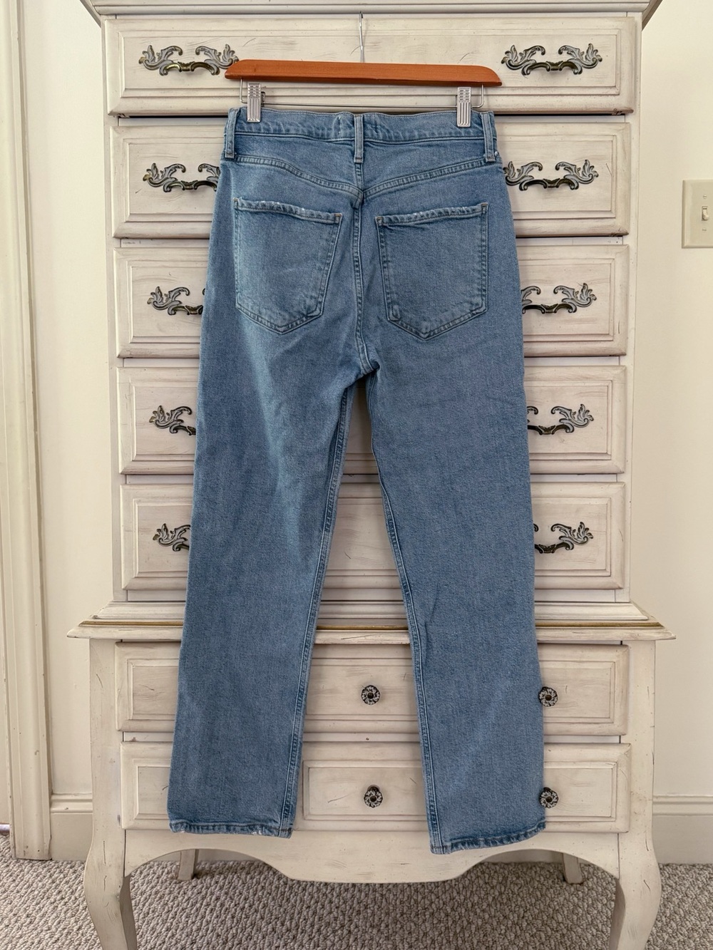 Agolde Riley High Rise Straight Jeans - Picture 3 of 5